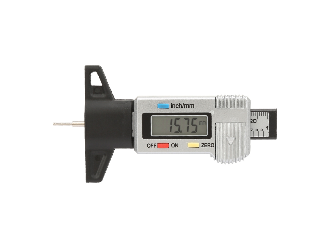 Calibrador Digital De Profundidade Do Pneu Lcd 0 25,4mm Vante (leitura Clara E Medição Rápida)