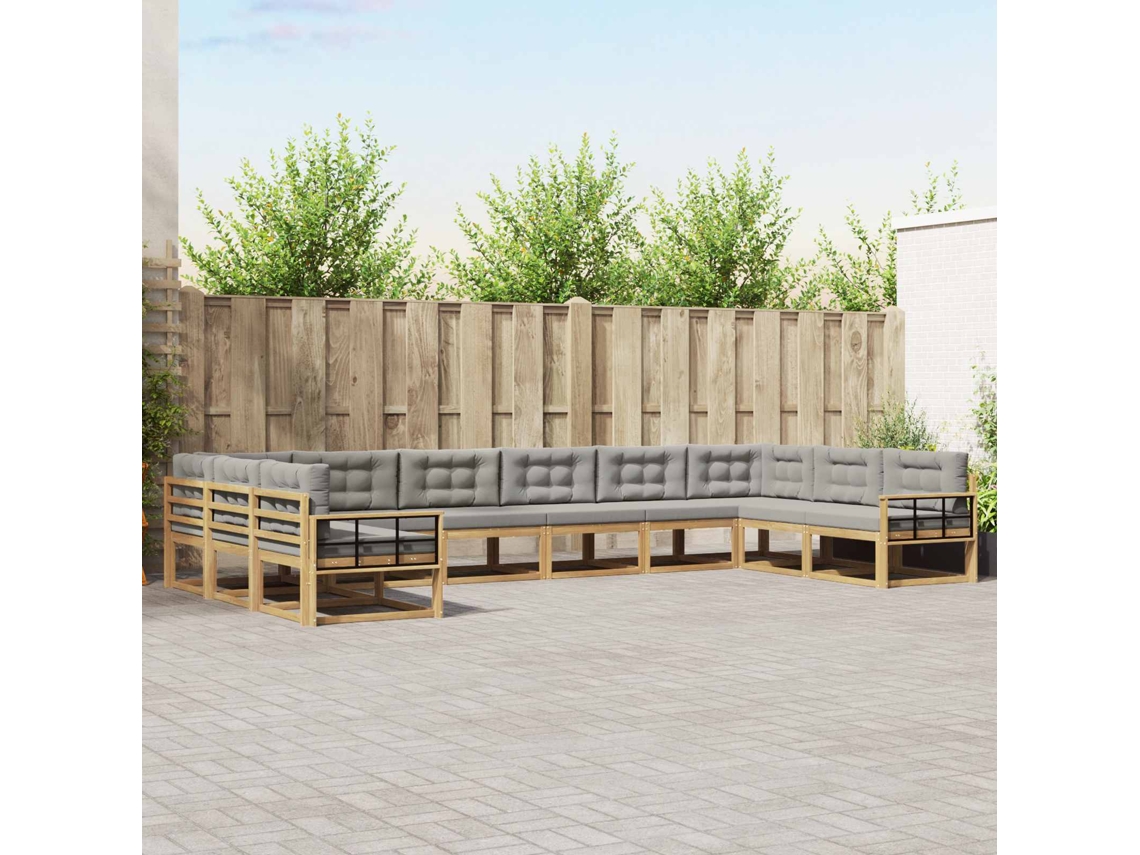 Vidaxl Conjunto De Sofás Para Exterior 10 Unid.