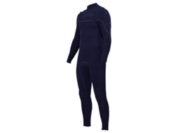 Fato Neoprene Manga Comprida Zip Tórax Vault Steamer 3/2 Mm Azul Mzion