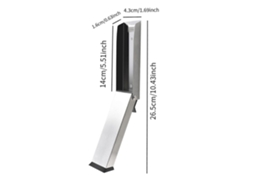 Batente De Porta Com Chute Batente De Porta Com Chute Adequado Para Viagens, Uso Externo E Interno Em Apartamentos, Cor Prata (pra Aquaforge
