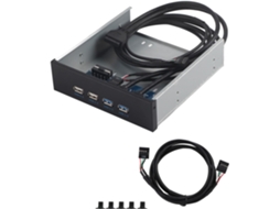 Painel Frontal De Expansão Com Hub 2 Portas Usb 3.0 E 2.0, Adaptador