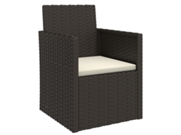 Garden Armchair, Garden Armchairs Vidaxl Preto Rattan / Vime (n/a)
