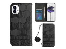 Capa De Celular Magnética Em Pu Com Textura De Futebol Para Celular, Modelo Transversal, Da For Nothing Phone 1.