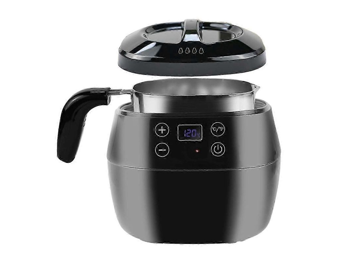 Kit Para Fazer Velas, Fundidor De Cera 1000ml, Panela Para Cera Com Controle De Temperatura Preciso Negro