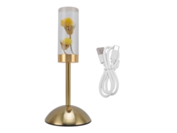 Rebe-lâmpada De Mesa Flor Eterna Led Sem Fio Com Toque 3 Temperaturas Reguláveis Para Dormitório Bar Restaurante Decoração