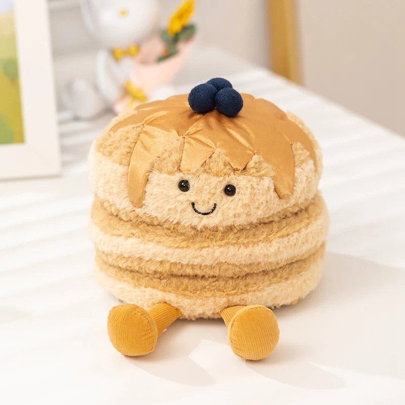 (panqueca De 10 Cm) Brinquedo De Pelúcia Fofo Em Formato De Comida, Macio E Adorável.