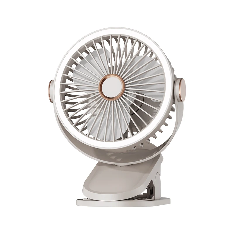 (bege) Ventilador De Circulação Multifuncional Com Clipe, Ventilador Turbina 3 Em 1, Ventilador Elétrico De Alta Velocidade Com Clipe