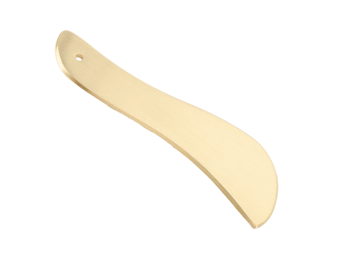 Ferramenta Gua Sha em Latão Puro para Rosto, Ombros e Pescoço: Placa de Raspagem para Massagem Facial e Corporal