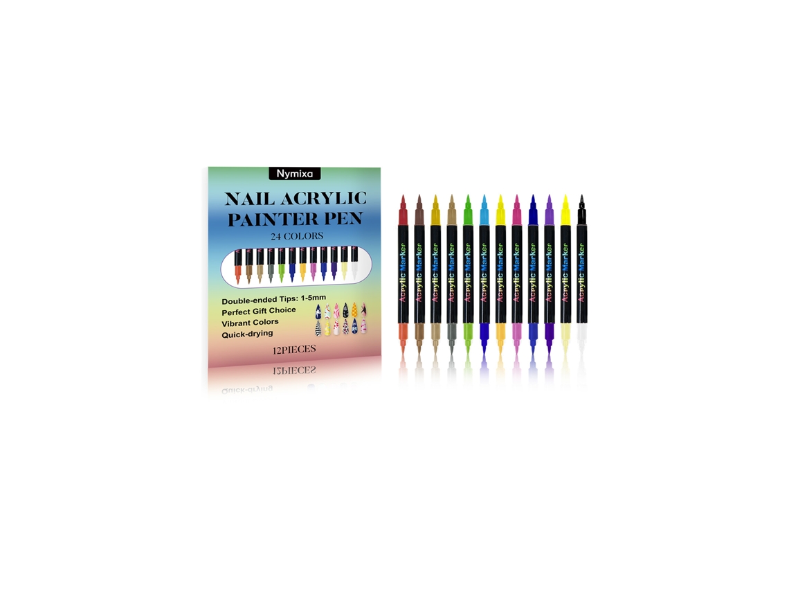 Canetas de Arte LAXISCREED com Duas Pontas para Unhas Aprimore Seus Designs com Facilidade