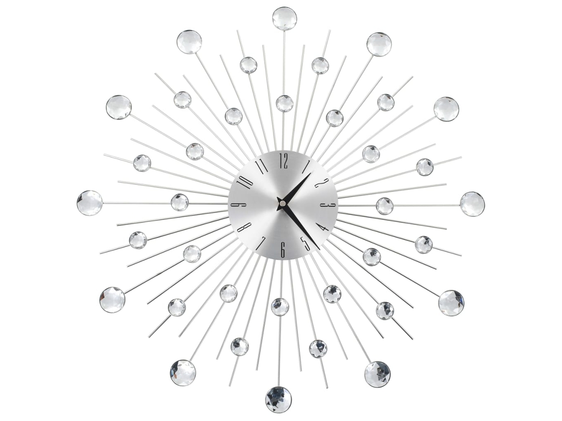 Vidaxl Relógio De Parede Com Movimento Quartzo Design Moderno 50 Cm