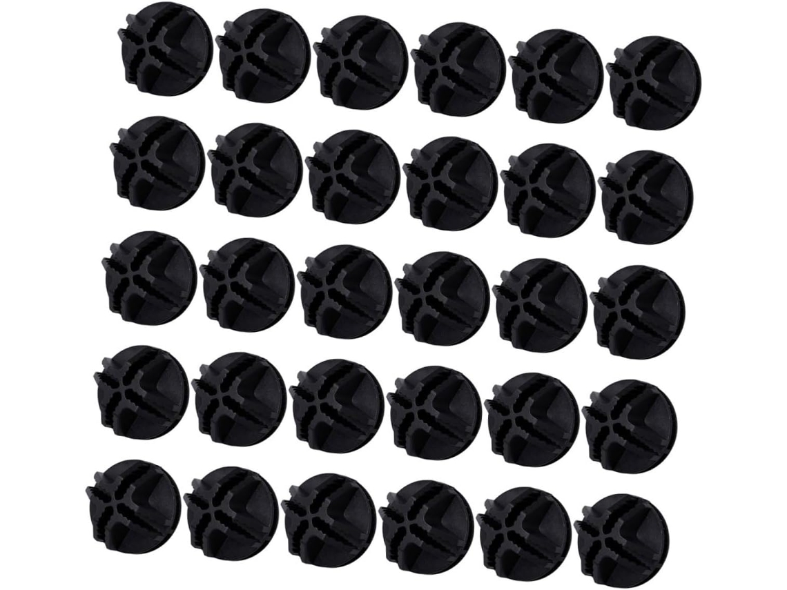 Conectores De Canto Plástico Lurrose, 60 Peças, Pretos, Cercas De Animais Estimação Pequeno Porte, Painéis De Tela