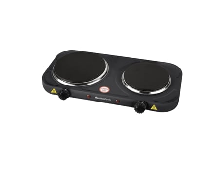 Fogão Elétrico Melchioni Family Cook 2, 1500 W, 2 Placas De Ferro Fundido, Termostatos Reguláveis, Preto