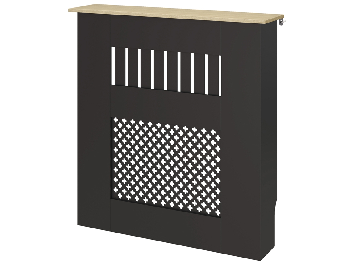 Tampa do Radiador Ripas Preto (78x19x81 Cm)