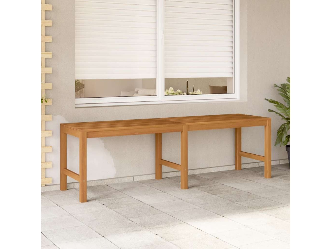 Vidaxl Banco De Jardim 150 Cm Madeira De Teca Maciça
