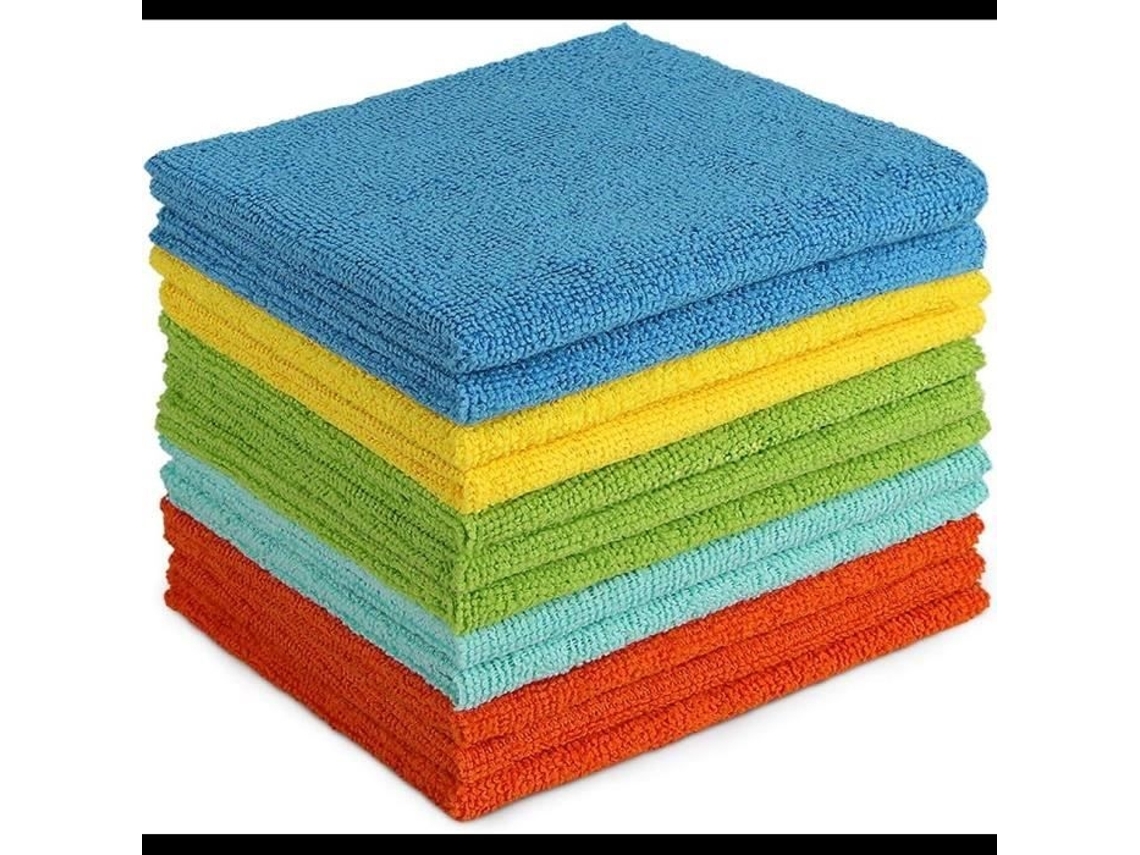 Panos De Limpeza Em Microfibra, 12 Unidades, 30 X 30 Cm, Reutilizável, Para Carro E Uso Doméstico, Para Vidros E Janelas