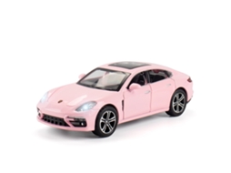 (rosa) Miniatura Do Carro Esportivo Porsche Panamera Em Escala 1:32, Feita De Liga Metálica.