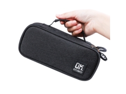 Bolsa Para Lápis Portátil Com Zíper, Bolsa De Material Compacta, Bolsa De Maquiagem