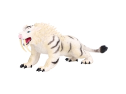 Modelo De Tigre Branco Simulação Brinquedo Educativo De Plástico Ornament Estátua Figurina