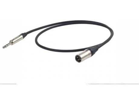 Cabo de Áudio PROEL (Jack 6.3mm - XLR - 5 m - Preto)