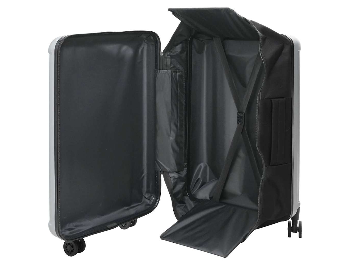 Maison Exclusive - Mala Com Bloqueio Prateado 50 X 30 X 76 Cm Plástico Abs