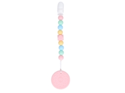 Mali chupeta de Silicone para Bebê Alivia Gengivas Brinquedo Dentição Seguro Rosa