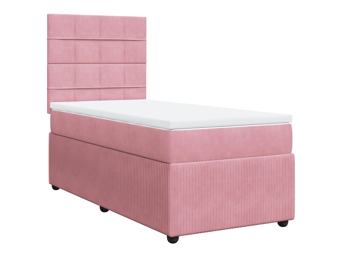 Box Spring Bed, Box Spring Beds Vidaxl Cor-de-rosa Veludo (80 X 200 Cm)