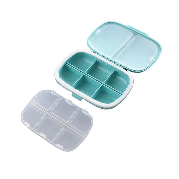 /ea/caixa De Comprimidos, Porta, Remédios, 1 Unidade, Azul, Para Uso Diário, Formato De Bolso, Cor Trigo