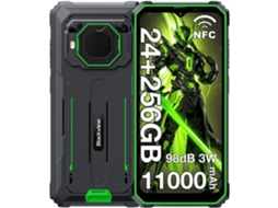 Smartphone Blackview Bv6200 Plus Robusto 24go 256go 11000mah 6.56 Android 14 16mp Alto-falante 98db Dual Sim 4g Nfc Gps - Verde