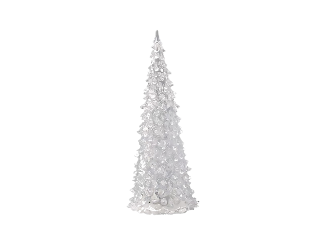 Árvore de Natal de Acrílico de 22cm com Luz Led Colorida LAXISCREED