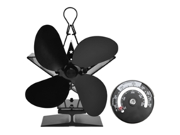 Ventilador de Estufa LAXISCREED 4 Lâminas com Termômetro