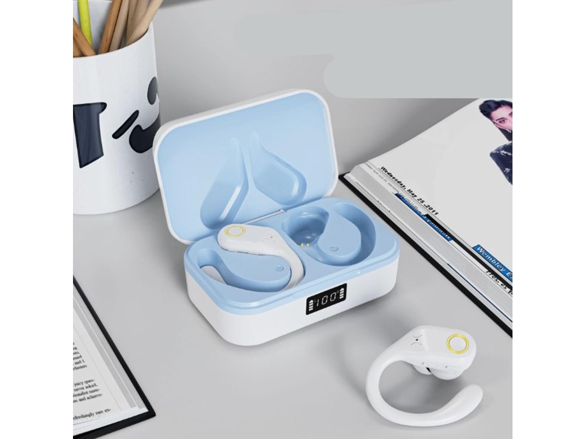 Ouvintes Bluetooth Sem Fio Anti - Ruído Com Estojo De Carregamento Para Telefone Android, Esporte, Jogos De