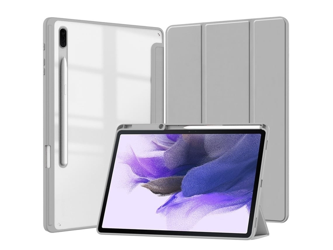 Capa Para Tablet Samsung Galaxy Tab S9 Plus/s9 Fe Plus Cor Cinzenta Elysve