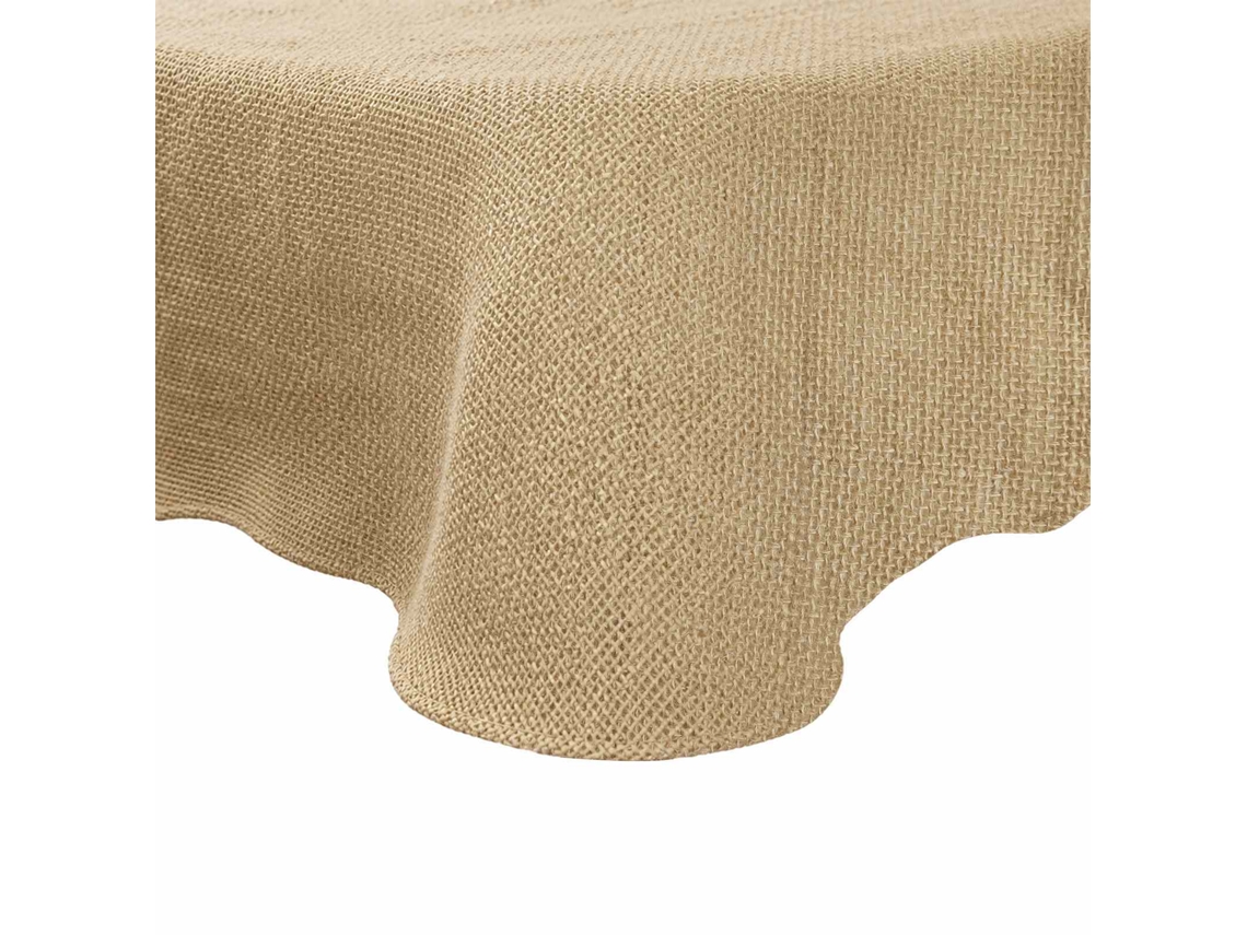 Vidaxl Toalha De Juta Natural Ø 180 Cm 100% Juta Tossa
