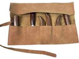Bolsa De Ferramentas Artesanato Enrolável Com 5 Compartimentos, Estilo Retrô E Portátil