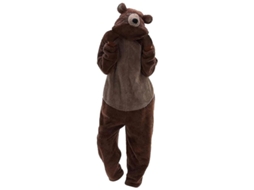 2026 pijama de Oso Unisex para Adultos Invierno Holgado Con Bolsillos Grueso Cómodo Ocs S Marrón