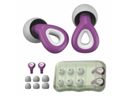 Conchas Ouvido Anti-ruído Silicone Aprofundado Para Dormir Estudar Trabalho Nadar Roxo