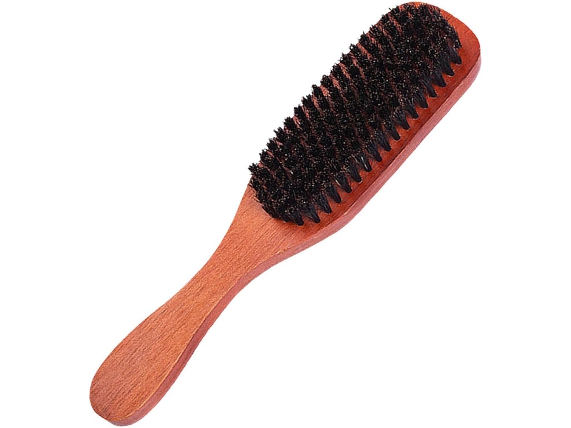 Escova De Cabelo Gatuida Para Massagem E Desembaraço, Com Cerdas De Javali E Cabo Madeira, Ferramenta Prática De Beleza