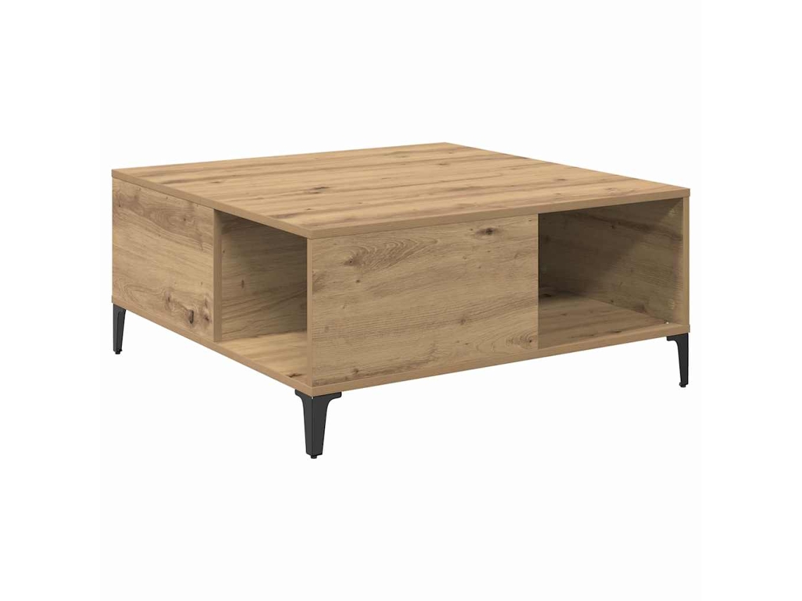 Mesa de Centro HARLANV1 em Carvalho artesanal 80x80x36,5 cm