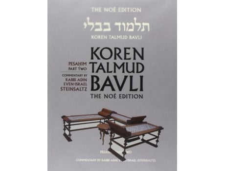 Livro Pesahim de Adin Steinsaltz (Hebraico - Capa Dura)
