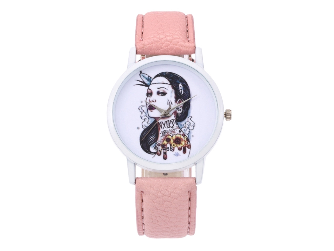 Relógio de Pulso Feminino de Quartzo Elegante e Casual Moda Presente Rosa