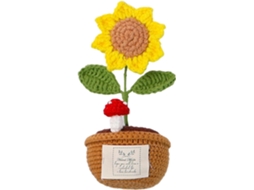Decoração De Flor Feita À Mão Em Crochê E Tricô | Flor Pequena