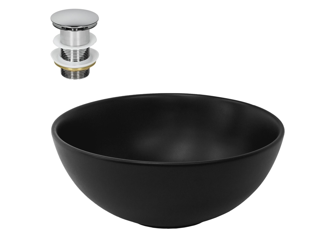 Lavatório ML-DESIGN (32 x 32 x 13.5 - Cerâmica - Preto)