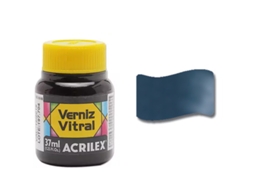 Verniz Vitral ACRILEX 37Ml Cinza Lunar 574