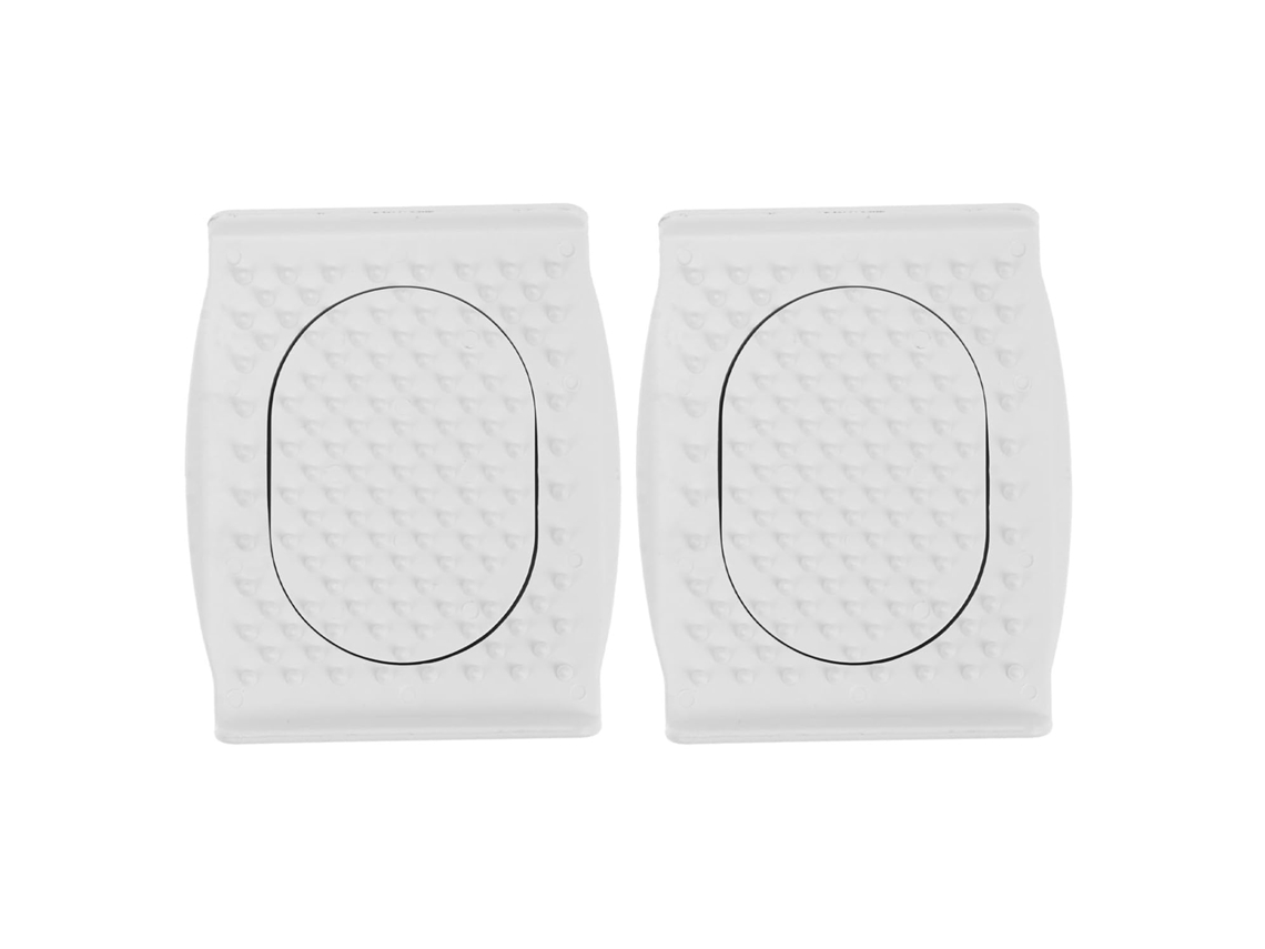 Protetores De Dedos, Resistentes Ao Desgaste E Estáveis, Feitos De Plástico Branco.
