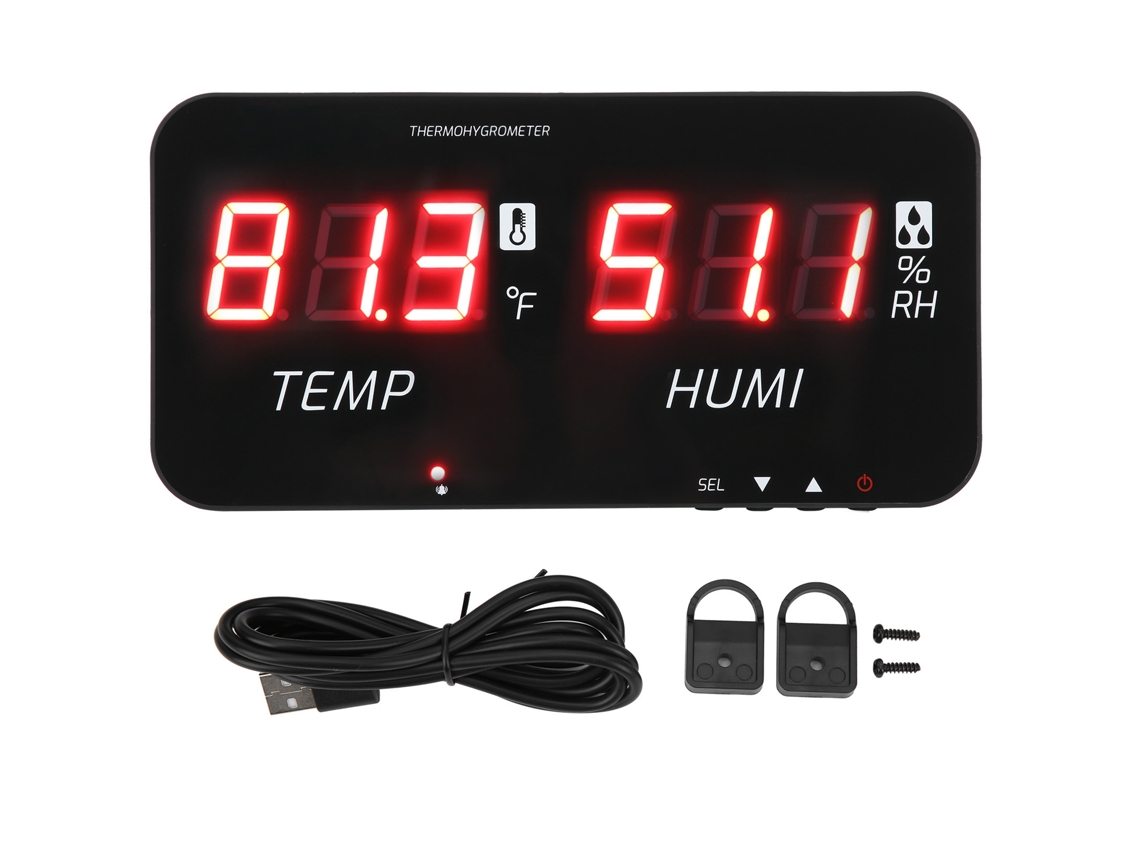 Termômetro Higrômetro Digital LED TA623A S/MARCA
