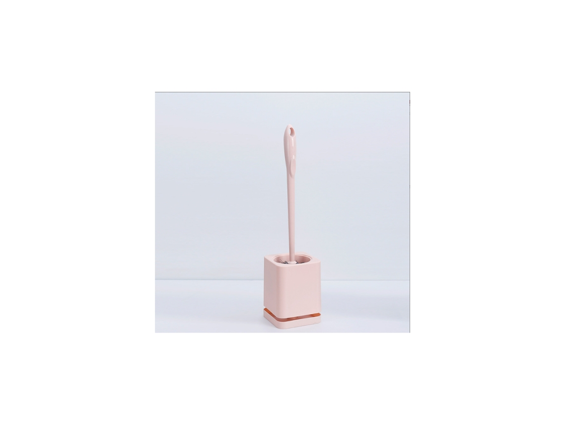 Conjunto de Escova Sanitária de Parede, Sem Ângulos Mortos, Rosa AQUAFORGE