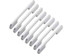 Conjunto De 8 Puxadores Modernos E Simples Em Liga Alumínio Para Móveis, Ideais Para Gavetas, Armários E Cômodas, Na Cor