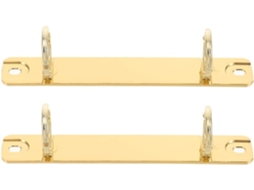 Clips de metal dourado para arquivos, 2 unidades, acessórios de mesa ideais para decoração escolar e correntes.
