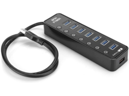 Hub Usb Com Divisor Usb, Estação De Acoplamento 7 Portas 3.0,