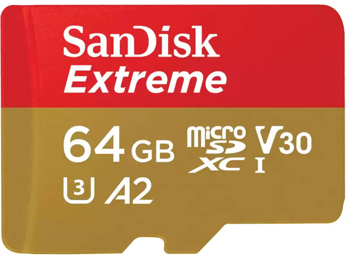 Cartão de Memória Micro SDXC SANDISK Extreme 64 GB